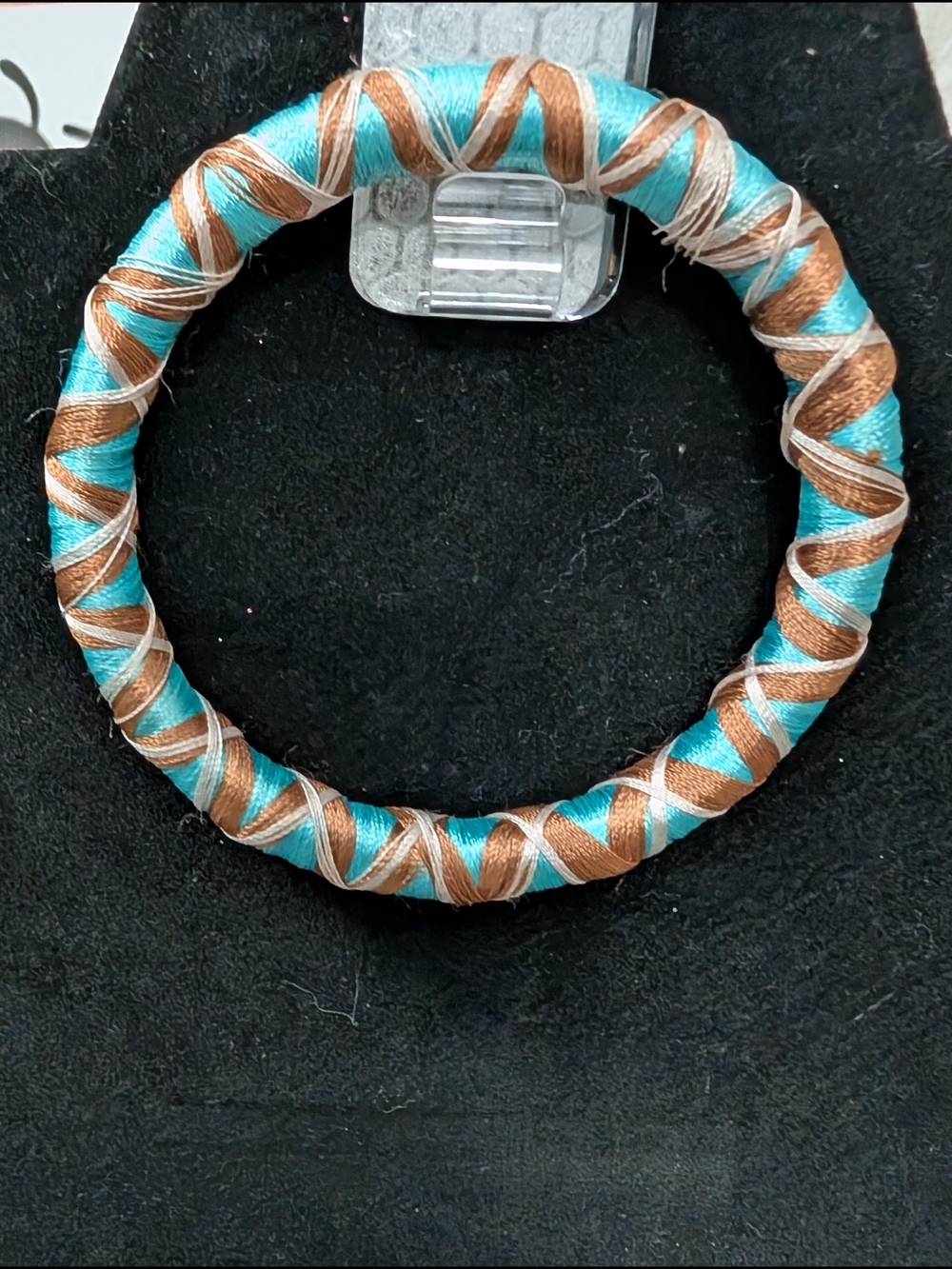 Turquoise and Brown Wrapped Bracelet - Women Jewelry